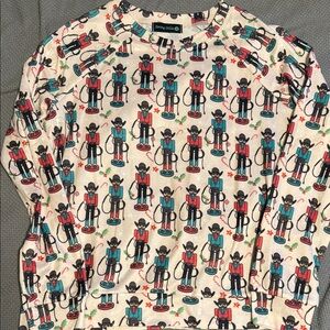 NWOT Sterling Kreek cowboy nutcracker shirt